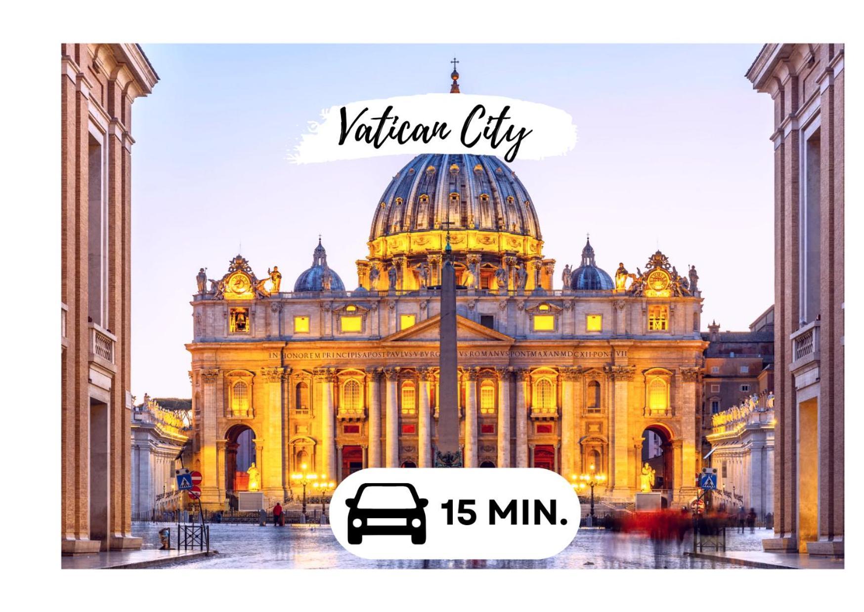 15 Min From The Vatican Wi-Fi And Garden المظهر الخارجي الصورة